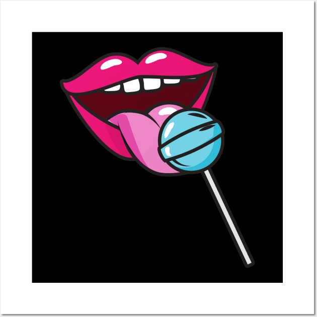 Lollipop Lips Wall Art by Forever December